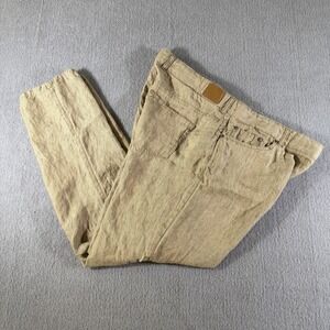 Peter Millar Tan Brown 5-Pocket Linen Khaki Chino Pants Mens‎ Size 40x31